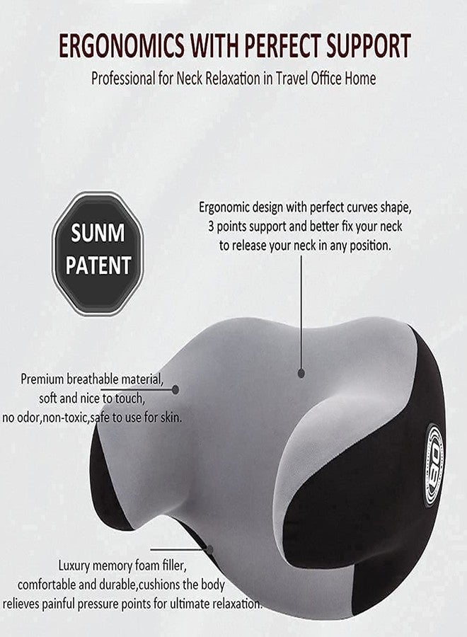 Ritmo وسادة رقبة ريتومو، وسادة رقبة للسيارة، وسادة رقبة، وسادة رقبة، كرسي ألعاب، النوم في السيارة، مريحة للقيادة والسفر، سهلة التركيب. - Image 4